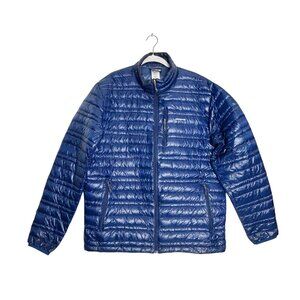 Patagonia Men's Ultralight Goose Down Quilted Puffer Jacket in Blue - Sz L